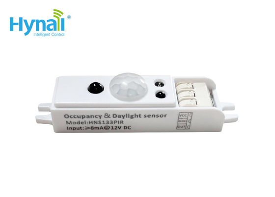 HNS133PIR 12V छोटा PIR डिममेबल मोशन सेंसर IP20 रिमोट कंट्रोल सेटिंग