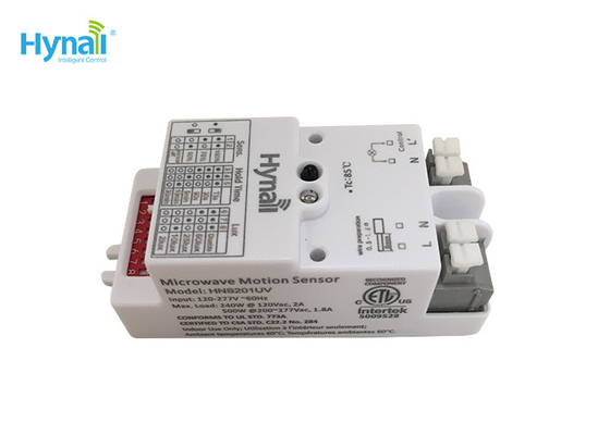 HNS201UV यूवी लैंप डीआईपी मोशन डिटेक्टर स्विच 400W 120-277VAC 6m